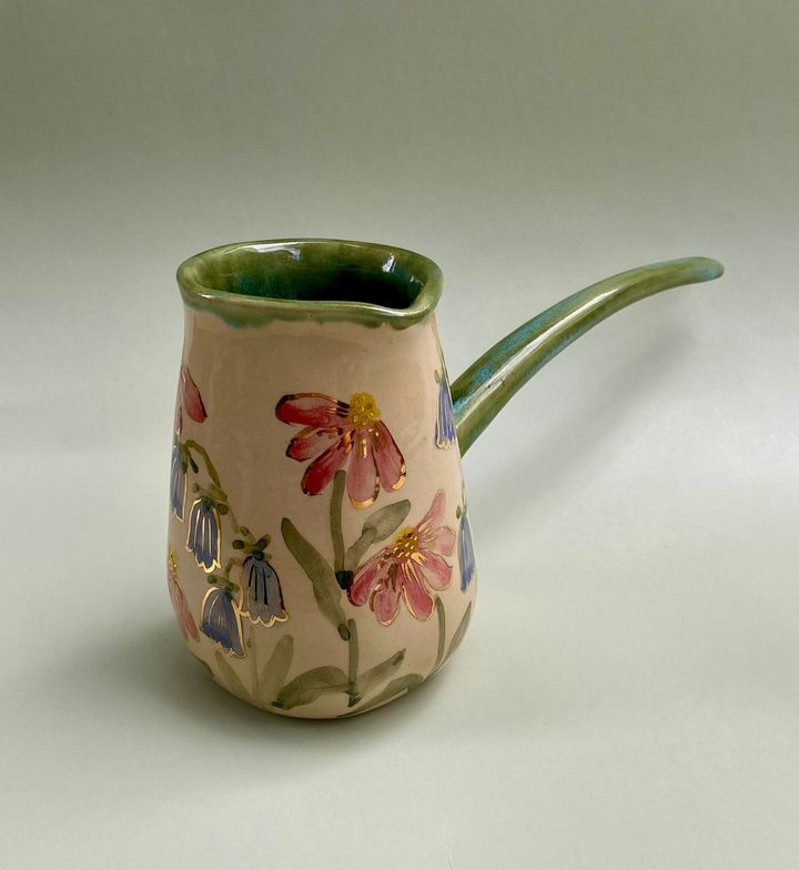 Керамическая турка "Полевые цветы"