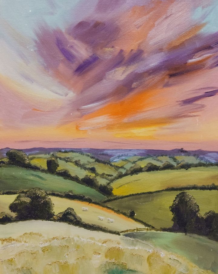 Закат над ставропольскими холмами